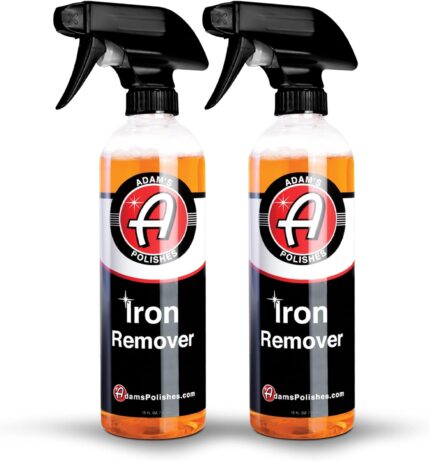 Adam's Polishes Iron Remover (2-Pack) - Iron Out Fallout Rust Remover Spray for Car Detailing | Remove Iron Particles in Car Paint, Motorcycle, RV & Boat | Use Before Clay Bar, Car Wax or Car Wash