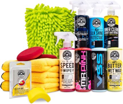 Chemical Guys HOL123 Car Cleaning Kit for Interior & Exterior, 14 Items Including (7) 16 oz Chemicals