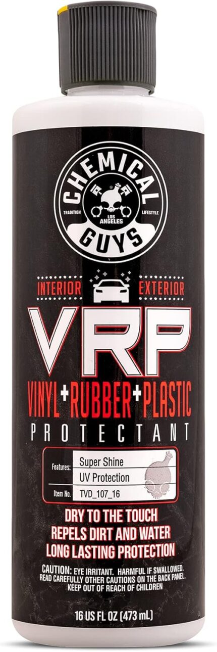 Chemical Guys TVD_107_16 VRP Vinyl, Rubber and Plastic Non-Greasy Dry-to-the-Touch Long Lasting Super Shine Dressing for Tires, Trim and More, Safe for Cars, Trucks, SUVs, RVs & More, 16 fl oz