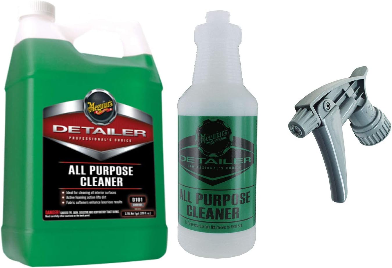 Meguiar's Detailing All Purpose Interior Cleaner + Bottle + Sprayer Attachment